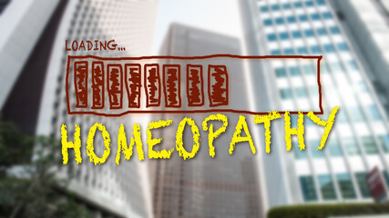 Wall Mural - Street Sign to Homeopathy