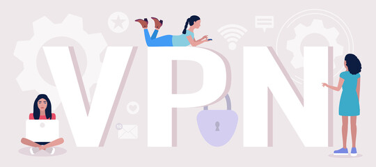 Wall Mural - VPN concept