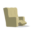 cartoon illustration of an armchair