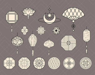 Sticker - chinese icon bundle