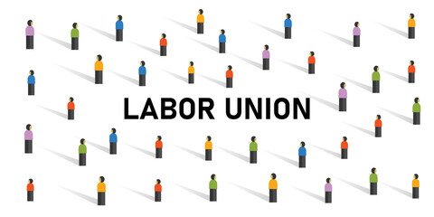 Wall Mural - labor union crowd employment strike crowd movement organization strike