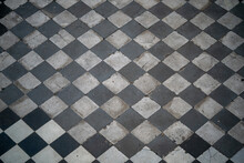 Closeup Shot Of A Checkered Floor Pattern