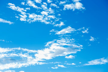 Wall Mural - Blue Sky with White Clouds On Cloudy Day
