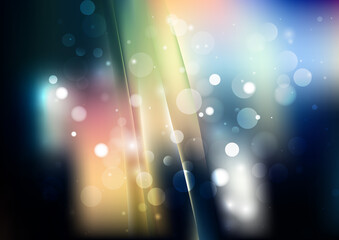 Wall Mural - Abstract Dark Color Bokeh Background