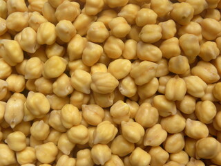 Wall Mural - Raw whole soaked Chickpeas