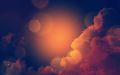 Wall Mural - Bokeh Sky Backgrounds