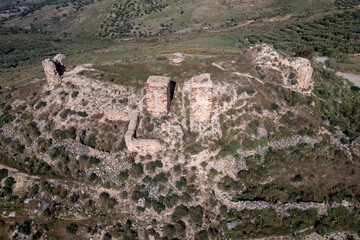 restos del antiguo castillo de Zalia en la provincia de Málaga, España