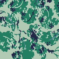 Wall Mural - Fashionable camouflage pattern, vector illustration.Military print  Vector wallpaper