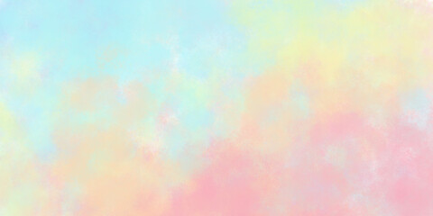 Wall Mural - multicolor bright light saturated artistic cute abstract background, with cloudy different paint colors