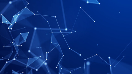 Wall Mural - abstract digital background of points and lines. glowing plexus. big data. network or connection. ab
