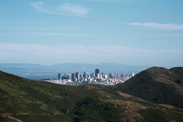 Wall Mural - view from the top of the mountain