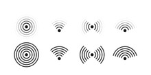 Wifi Signal Icons Set Illustration