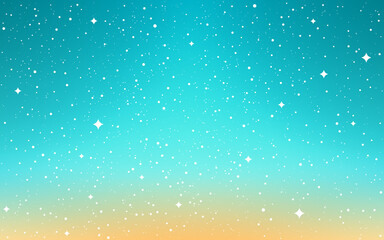 Wall Mural - space background. cartoon cosmos. color sky with shining stars. bright cosmos with milky way. aurora