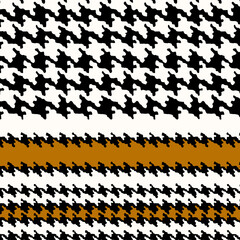 Wall Mural - Seamless houndstooth pattern. Crowbars print.