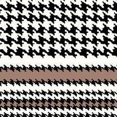 Seamless houndstooth pattern. Crowbars print.