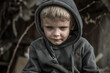 © Sergey - A child is crying in the ruins