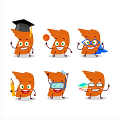 Sticker - School student of chicken wings cartoon character with various expressions