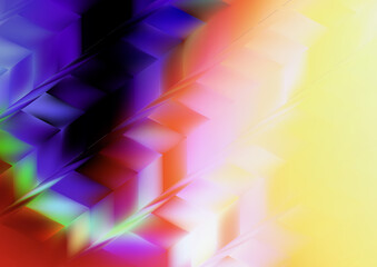 Abstract Red Yellow and Blue Graphic Background Image