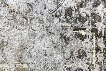 Wall Mural - grunge shabby background with textured paint blobs. abstract artistic background.