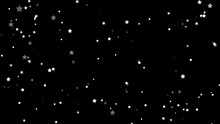 Illustration Of White Stars On A Black Background