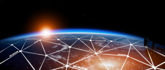 Global connection The best in the world of wireless connections Best Global Business Internet Ideas from Artificial Intelligence Concept Set. Elements of this image furnished by NASA.