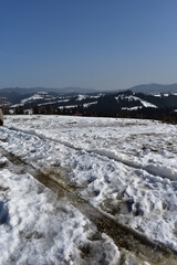 Sticker - landscape in the mountains