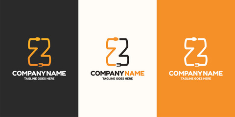 Initial letter Z food Logo Design Template. Illustration vector graphic. Design concept fork and spoon With letter symbol. Perfect for  cafe, restaurant, cooking business