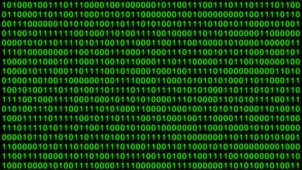 Random animation of digital numbers, binary code (vertical motion)