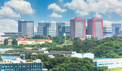 Poster - exterior of a modern office building