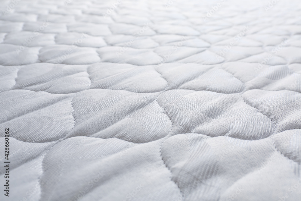 Soft orthopedic mattress as background