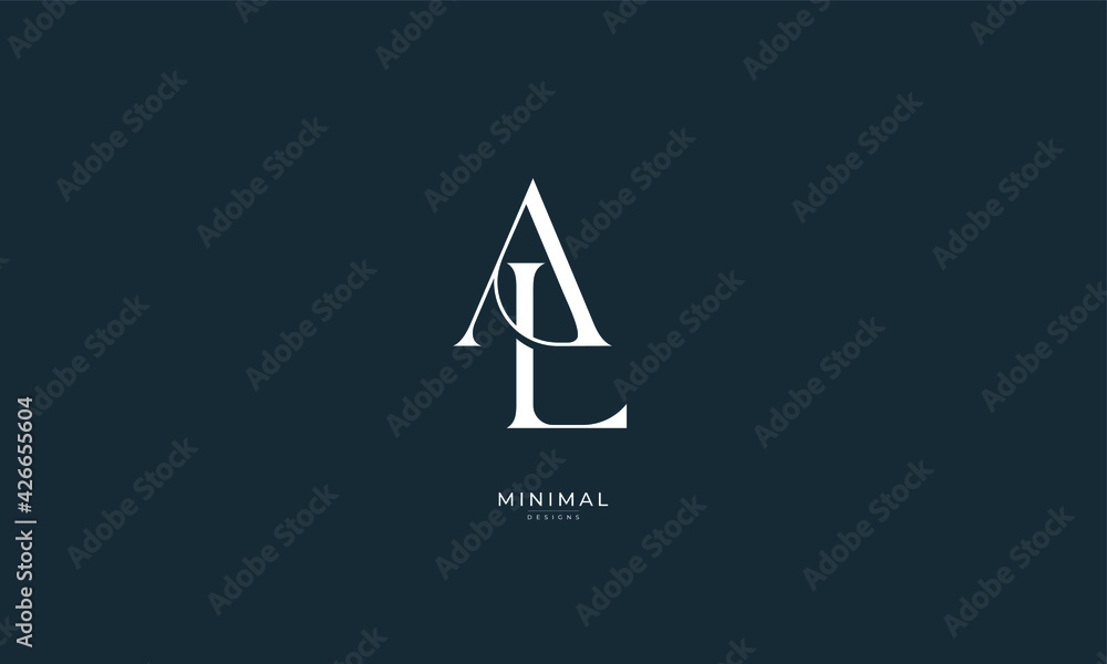 Icon Al Alphabet letter icon logo AL Stock Vector | Adobe Stock