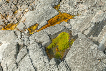 Solid granite stones background and texture for design