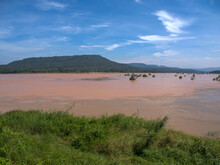 The  Mekong River(Song Si River) View At Khong Chiam In Ubon Ratchathani, Thailand