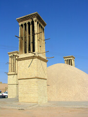 Canvas Print - Wind-catcher towers in Yazd, Iran