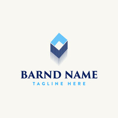 Wall Mural - square logo for your company. color can be adjusted as needed.