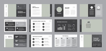 Business Presentation Brochure Guide Design Or Pitch Deck Slide Template Or Sales Guide Slider