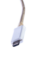 white mini usb connection