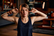 © chika_milan - Portrait of woman meditating at home.