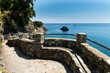 © Massimo Parisi - Monterosso, Liguria, Italy, June 2020. La via dell'amore panoramic path that connects the Cinque Terre: an amazing corner of coast with crystal clear waters and wild nature. Beautiful summer day.