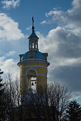 Wall Mural - Bell tower of an Orthodox church in the village of Petrovskoe.