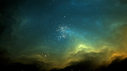Wall Mural - supermassive black hole in the galaxy center, accelerated motion. movement of stars around a black h