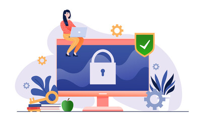 Wall Mural - general data protection regulation data protection