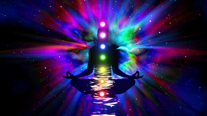 Wall Mural - Meditation on the energy balance of the body