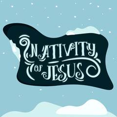 Image nativity of jesus green birth jesus icon- Vector