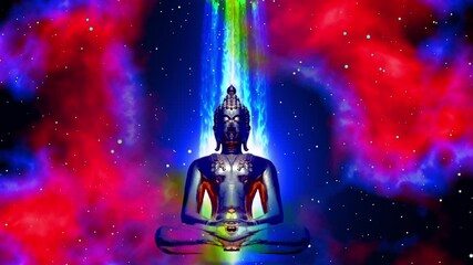 Wall Mural - Meditation on enlightenment and serenity
