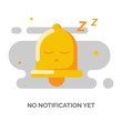 turn off, No message notification concept illustration flat design vector eps10. modern graphic element for landing page, empty state ui, infographic