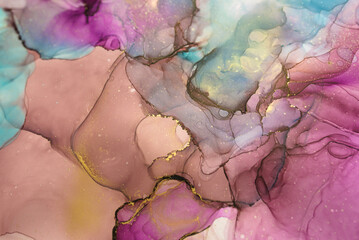  Currents of translucent hues, snaking gold swirls, and foamy sprays of color shape the marble of these free-flowing textures. The marbling techniques, alcohol ink, modern abstract painting 