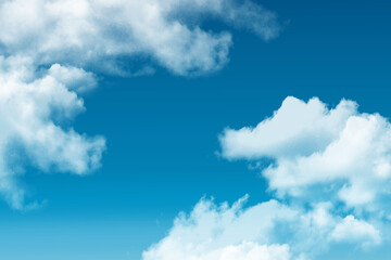 Wall Mural - blue sky with clouds