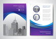© imoooun - Template vector design for Brochure, AnnualReport, Magazine, Poster, Corporate Presentation, Portfolio, Flyer, infographic, layout modern with blue color size A4, Front and back, Easy to use and edit.