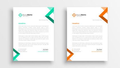 Wall Mural - simple business letterhead template design
